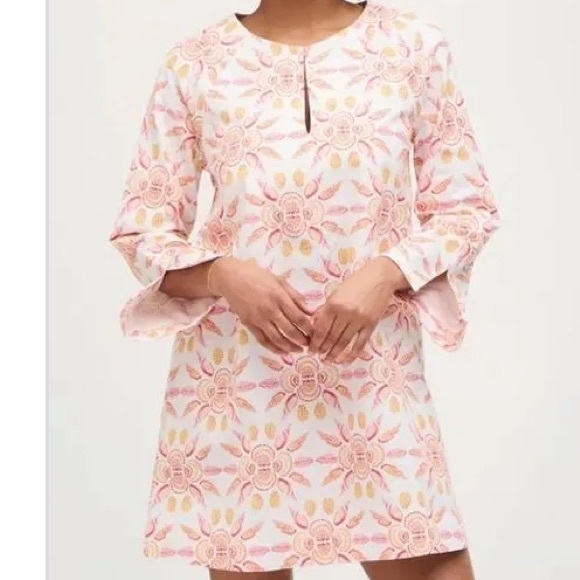 NWT Hill House Cotton Artemis Dress in  Shell Mosaic - Picture 2 of 13